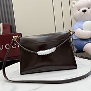 Kitlife Gucci Horsebit Duomo Medium Top Handle Bag Dark Brown A006O9 27.5×19×9cm  - 3