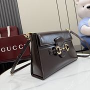 Kitlife Gucci Horsebit Duomo Medium Top Handle Bag Dark Brown A006O9 27.5×19×9cm  - 2