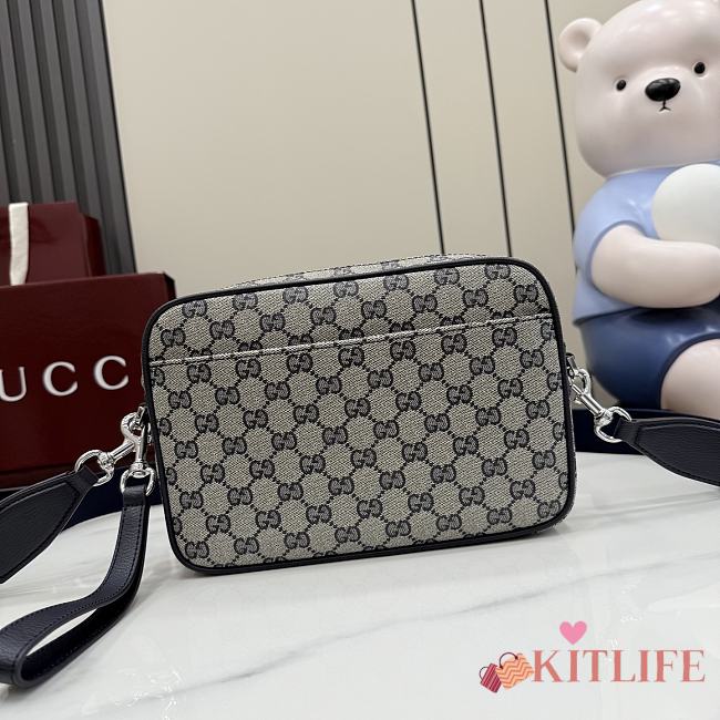 Kitlife Gucci Essence Classic Small Crossbody Bag Blue Coated GG Canvas ‎A006ZN ‎24x16x5cm  - 1