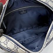 Kitlife Gucci Essence Classic Small Crossbody Bag Blue Coated GG Canvas ‎A006ZN ‎24x16x5cm  - 6