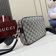 Kitlife Gucci Essence Classic Small Crossbody Bag Blue Coated GG Canvas ‎A006ZN ‎24x16x5cm  - 3