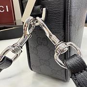 Kitlife Gucci Essence Classic Small Crossbody Bag Black Coated GG Canvas ‎A006ZN ‎24x16x5cm - 4
