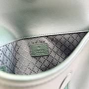 Kitlife Gucci Web Trademark Small Belt Bag Dark Green Soft Leather 867032 24x17x3.5cm  - 2