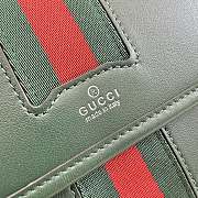 Kitlife Gucci Web Trademark Small Belt Bag Dark Green Soft Leather 867032 24x17x3.5cm  - 3