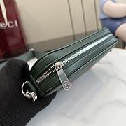 Kitlife Gucci Web Trademark Small Crossbody Bag Dark Green Leather 866982 24×15×4cm - 2