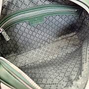 Kitlife Gucci Web Trademark Small Crossbody Bag Dark Green Leather 866982 24×15×4cm - 6