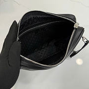 Kitlife Gucci Web Trademark Small Crossbody Bag Black Leather 866982 24×15×4cm - 4