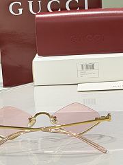 Kitlife Gucci Eyewear Upside Down Diamond-shape Sunglasses  - 6