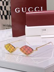 Kitlife Gucci Eyewear Upside Down Diamond-shape Sunglasses  - 5