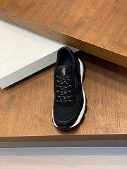 Kitlife Prada Black Mesh Fabric And Beige Suede Sneakers  - 2