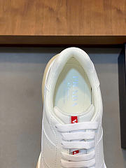 Kitlife Prada America's Cup Ivory Nappa Leather Sneakers - 4