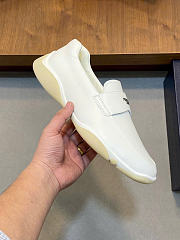 Kitlife Prada Men's Slip-On Casual Sneakers White - 2