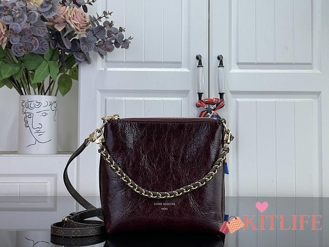 Kitlife Louis Vuitton Mini Multipass Bag Burgundy Monogram Rouge M3A274 17.5x18x9.5cm  - 1