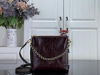 Kitlife Louis Vuitton Mini Multipass Bag Burgundy Monogram Rouge M3A274 17.5x18x9.5cm 