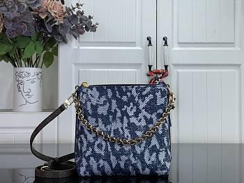 Kitlife Louis Vuitton Mini Multipass Bag Denim M3A389 17.5x18x9.5cm 