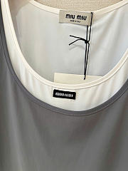Kitlife Miu Miu Stretch Jersey Mini Dress Gray - 6