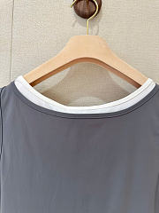 Kitlife Miu Miu Stretch Jersey Mini Dress Gray - 5
