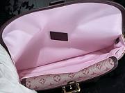 Kitlife Louis Vuitton Vintage Handbag Pink Denim Monogram 26x12x3cm - 6
