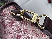 Kitlife Louis Vuitton Vintage Handbag Pink Denim Monogram 26x12x3cm - 5