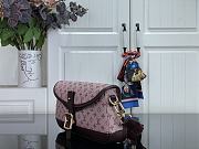 Kitlife Louis Vuitton Vintage Handbag Pink Denim Monogram 26x12x3cm - 2