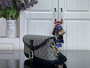 Kitlife Louis Vuitton Vintage Handbag Gray Denim Monogram 26x12x3cm  - 5