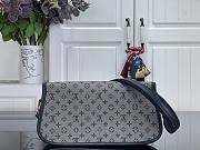 Kitlife Louis Vuitton Vintage Handbag Gray Denim Monogram 26x12x3cm  - 4