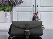 Kitlife Louis Vuitton Vintage Handbag Green Denim Monogram 26x12x3cm - 1