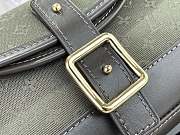 Kitlife Louis Vuitton Vintage Handbag Green Denim Monogram 26x12x3cm - 4