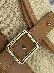 Kitlife Louis Vuitton Vintage Handbag Beige Denim Monogram 26x12x3cm  - 5