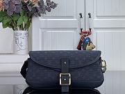 Kitlife Louis Vuitton Vintage Handbag Dark Blue Denim Monogram 26x12x3cm  - 1