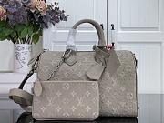 Kitlife Louis Vuitton Speedy P9 Bandoulière 30 Bag Gray Ostrich Pattern M24426 30x17x21cm  - 1