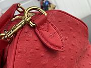 Kitlife Louis Vuitton Speedy P9 Bandoulière 30 Bag Red Ostrich Pattern M24426 30x17x21cm  - 5