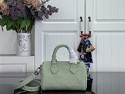 Kitlife Louis Vuitton Nano Speedy Handbag Green M2A387 16x10x7.5cm - 1