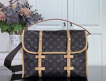 Kitlife Louis Vuitton Jet Lag MM LV Silk Tech Bag Brown Monogram M2A425 45x37x19cm