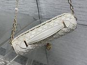 Kitlife Dior Miss Embroidered Beaded White Chain Bag M0997 21x11.5x4cm  - 6