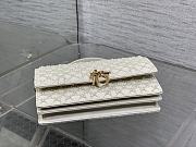 Kitlife Dior Miss Embroidered Beaded White Chain Bag M0997 21x11.5x4cm  - 4