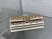 Kitlife Dior Miss Embroidered White & Gold Rhinestone Chain Bag 21x11.5x4 cm  - 6