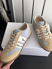 Kitlife Dior Ribbon Sneaker Beige & Light Gray Suede Calfskin - 5