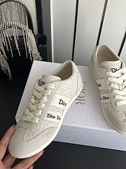 Kitlife Dior Ribbon Sneaker Cream Suede Calfskin and Tweed  - 3