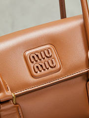 Kitlife Miu Miu Arcadie Leather Bag Brown 5BD282 24 x11.5x 5cm  - 2