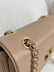 Kitlife Valentino Garavani Djuna Medium Chain Bag In Beige Nappa Leather 26.5x17x7cm  - 4