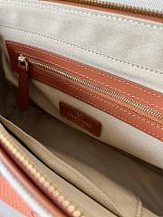 Kitlife Valentino Garavani  Chelsea Re Flap Bag Beige Canvas & Brown 18x28x8cm - 5