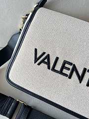 Kitlife Valentino Garavani Chelsea Re Flap Bag Beige Canvas & Black 18x28x8cm - 2