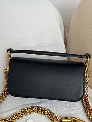 Kitlife Valentino Garavani Locò Small Shoulder Bag Black With Jewel Logo Gold Hardware 20x11x5cm - 3