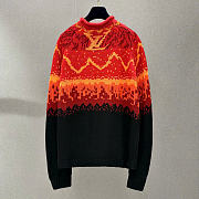 Kitlife Louis Vuitton Jacquard Pullover Lava Falls Red  - 6