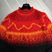 Kitlife Louis Vuitton Jacquard Pullover Lava Falls Red  - 3