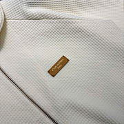 Kitlife Louis Vuitton Zipped Intarsia Track Cardigan Cream - 2