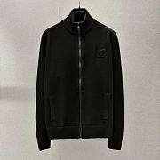 Kitlife Louis Vuitton Inside Out Zipped Through Cashmere Hoodie Black - 1