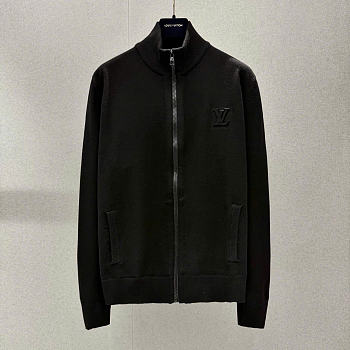 Kitlife Louis Vuitton Inside Out Zipped Through Cashmere Hoodie Black
