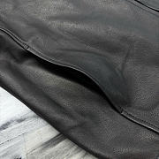 Kitlife Gucci Leather Biker Jacket With Web Detail Black - 4